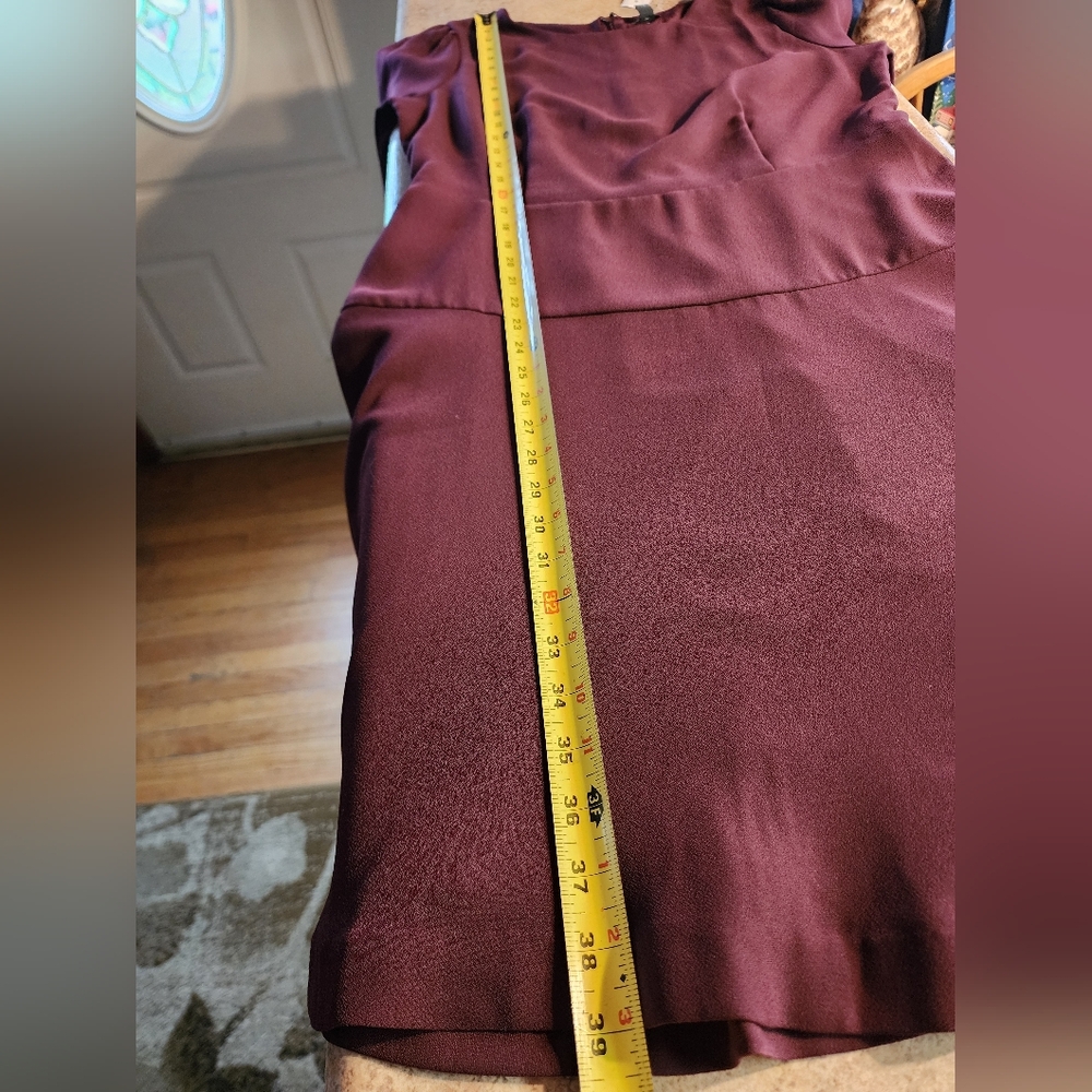 Ann Taylor Deep Plum Long Sleeve Dress Size 10 NWT - Picture 11 of 12